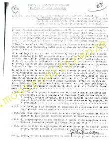 <b>21 Settembre 1968 Rapporto giudiziario Gerardo Matassino Signa</b>