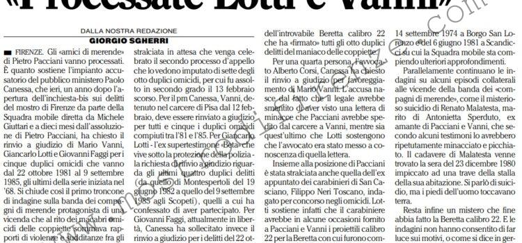 <b>15 Gennaio 1997 Stampa: L’Unità – “Processate Lotti e Vanni”</b>