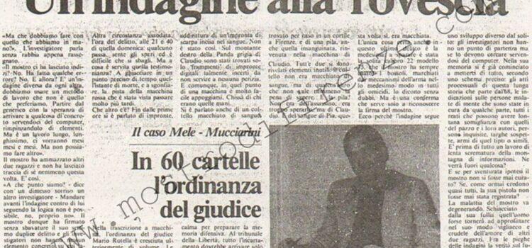 <b>19 20 Agosto 1984 Stampa: La Città – Un’indagine alla rovescia</b>