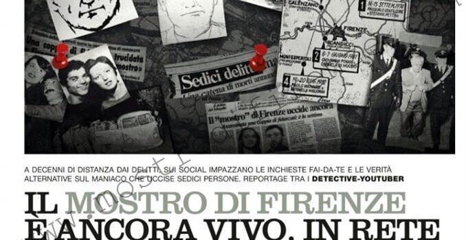 <b>8 Aprile 2022 Stampa: Il Venerdì – Il mostro di Firenze è ancora vivo. In rete</b>