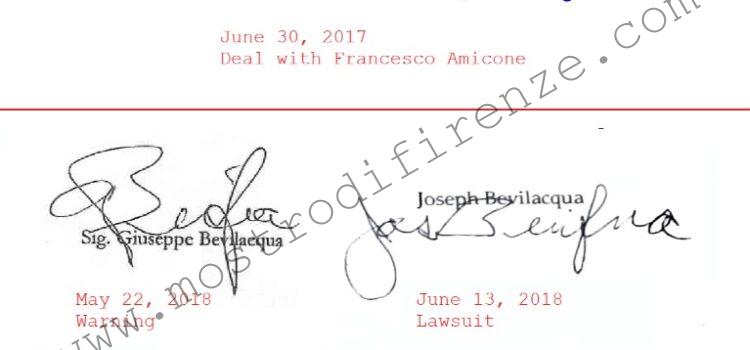 <b>30 Giugno 2017 Terzo incontro tra Francesco Amicone e Giuseppe Bevilacqua</b> <b>30 Giugno 2017 Terzo incontro tra Francesco Amicone e Giuseppe Bevilacqua</b>