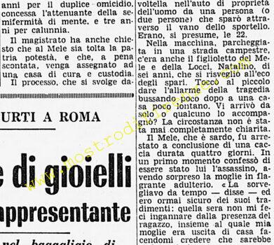 <b>25 Marzo 1970 Stampa: Corriere della Sera – Chiesti 27 anni per un duplice omicidio</b>