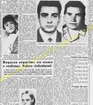 <b>23 Agosto 1968 Stampa: La Stampa – Due amanti uccisi nell’auto</b>
