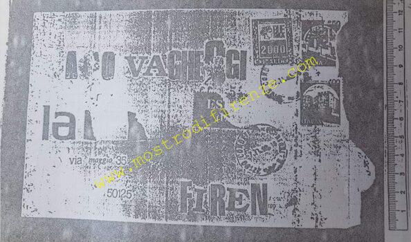 <b>9 Novembre 1988 Lettera anonima a Paolo Vagheggi</b> <b>9 Novembre 1988 Lettera anonima a Paolo Vagheggi</b>