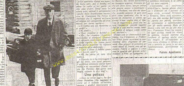 <b>21 Marzo 1970 Stampa: La Nazione – Natalino racconta ai giudici come vide morire la mamma</b>