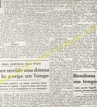 <b>29 Agosto 1968 Stampa: La Nazione – Pensava da diversi giorni di sopprimere la moglie</b>