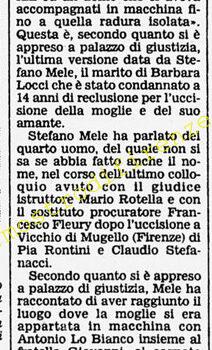 <b>6 Settembre 1984 Stampa: Corriere della Sera – Forse una svolta nell’inchiesta sul “mostro” di Firenze</b>