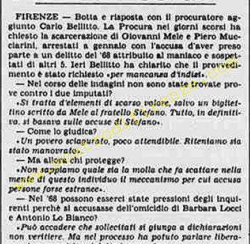 <b>12 Agosto 1984 Stampa: La Stampa – Nessun indizio sui 2 arrestati</b