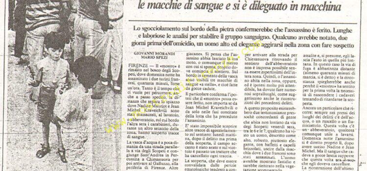 <b>16 Settembre 1985 Stampa: La Nazione – Caccia al mostro</b>