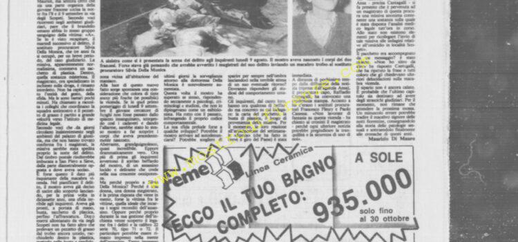 <b>27 Settembre 1985 Stampa: La Città – La sfida continua per posta</b>