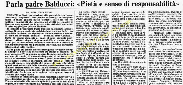 <b>13 Settembre 1985 Stampa: Corriere della Sera – Tre inchieste “mirate” per stanare il mostro</b>