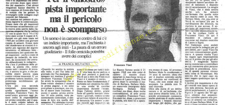<b>9 Settembre 1982 Stampa: La Città – Per il “mostro” pista inquietante ma il pericolo non è scomparso</b>