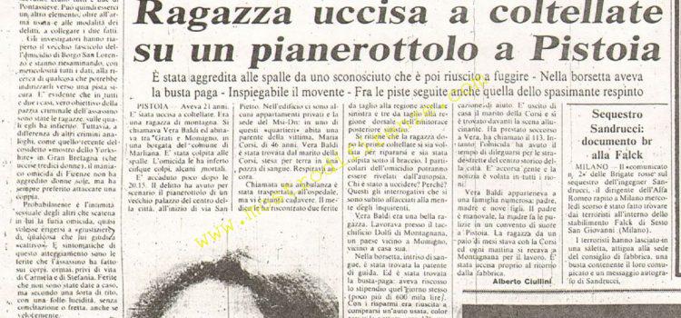 <b>11 Giugno 1981 Stampa: La Nazione – Trincetto o bisturi l’arma usata dal maniaco assassino di Scandicci</b>