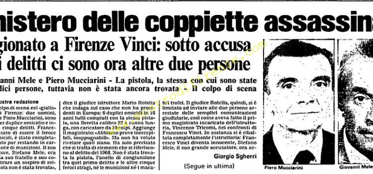 <b>27 Gennaio 1984 Stampa: L’Unità – Il mistero delle coppiette assassinate e Arresti a Firenze</b>
