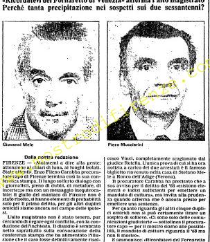 <b>29 Gennaio 1984 Stampa: L’Unità – “Non sono i mostri” dice il Procuratore. C’è un terzo uomo?</b>