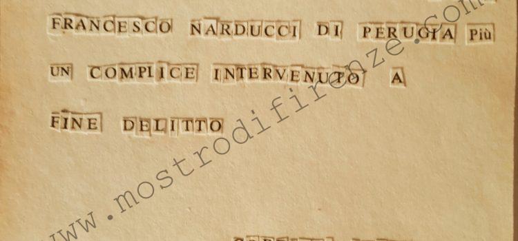 <b>29 Ottobre 2021 La lettera anonima consegnata a M. Crescenzi</b>