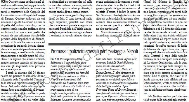 <b>30 Giugno 2002 Stampa: L’Unità – Il mistero dei cadaveri profanati a Firenze</b>
