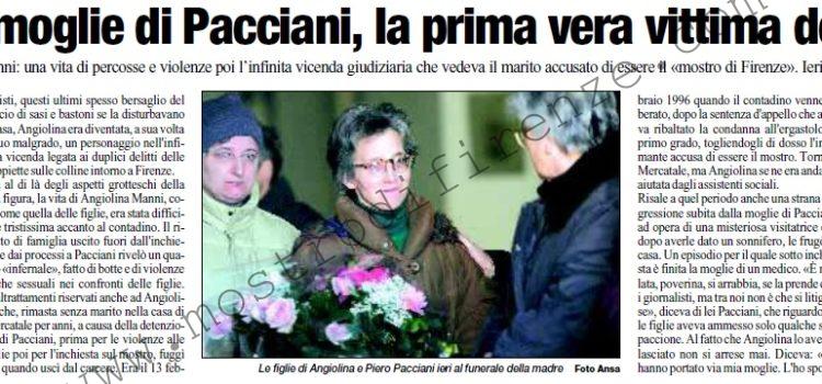 <b>23 Novembre 2005 Stampa: L’Unità – Se ne va la moglie di Pacciani, la prima vera vittima del “Vampa”</b>