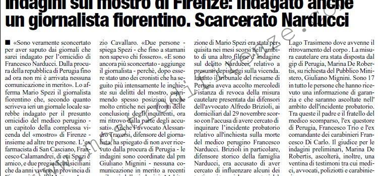 <b>16 Dicembre 2005 Stampa: L’Unità – Indagato anche il giornalista fiorentino</b>