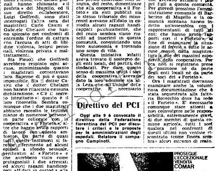 <b>2 Dicembre 1978 Stampa: L’Unità – Il fondatore del Forteto respinge tutte le accuse</b>