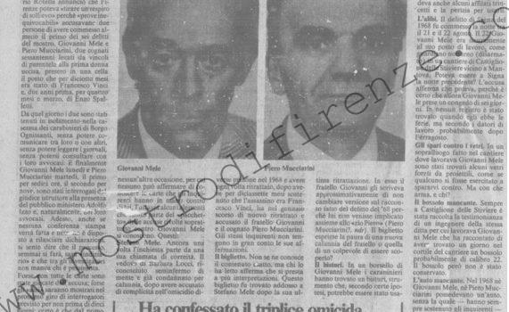 <b>25 Febbraio 1984 Stampa: La Nazione – I due cognati, un mese dopo</b>