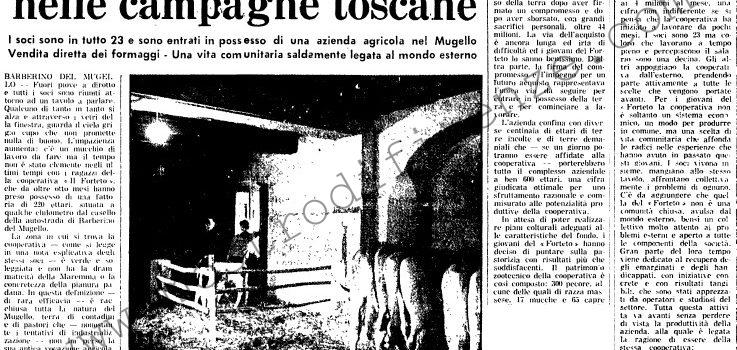 <b>17 Maggio 1978 Stampa: L’Unità – Un nuovo modo di vivere nelle campagne toscane</b>