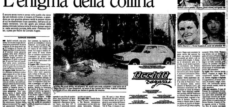 <b>10 Maggio 1987 Stampa: L’Unità – L’enigma della collina</b>