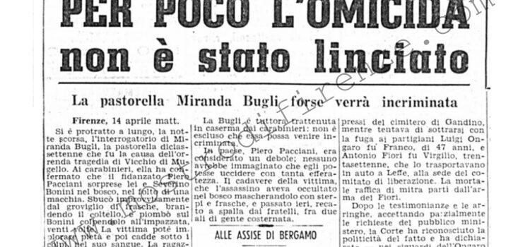 <b>14/15 Aprile 1951 Stampa: Corriere D’Informazione – Per poco l’omicida non è stato linciato</b>