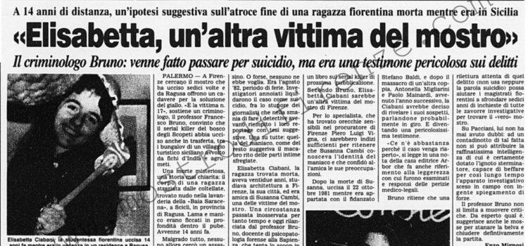 <b>22 Marzo 1996 Stampa: Corriere della Sera – “Elisabetta, un’altra vittima del mostro”</b>