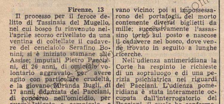 <b>14 Dicembre 1951 Stampa: Giornale di Trieste – Il cinico amore di due fidanzati assassinati</b>