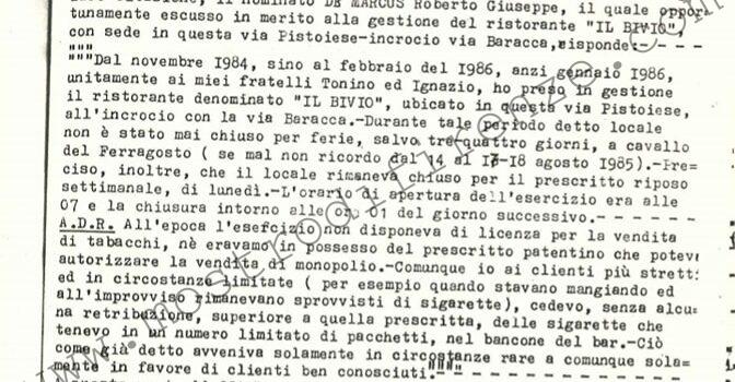 <b>3 Settembre 1986 Testimonianza di Roberto Giuseppe De Marcus</b>
