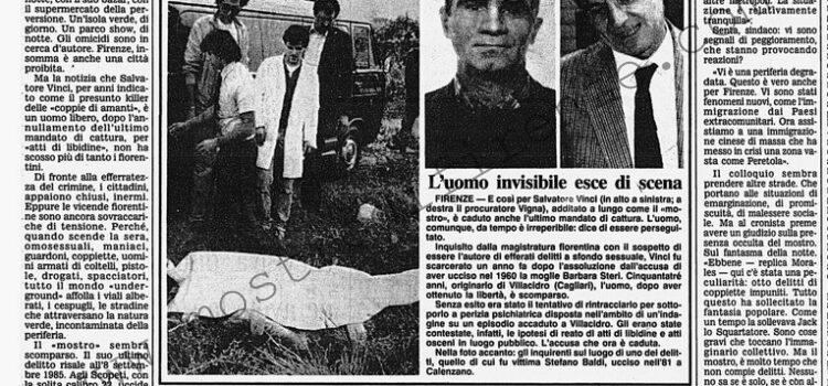 <b>19 Ottobre 1989 Stampa: Corriere della Sera – Trenta delitti in cerca d’autore</b>