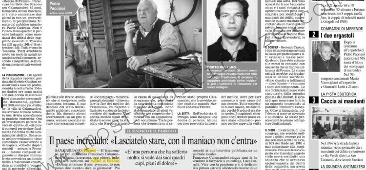 <b>22 Gennaio 2004 Stampa: Corriere della Sera – Mostro di Firenze, quattro indagati. “Sono loro i mandanti”</b>