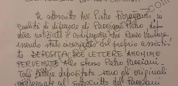 <b>24 Febbraio 1992 Pietro Fioravanti manda una lettera a Paolo Canessa</b>