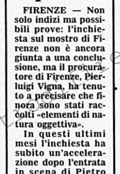 <b>21 Luglio 1992 Stampa: Corriere della Sera – Mostro, forse le prove</b>
