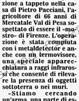 <b>28 Aprile 1992 Stampa: Corriere della Sera – Mostro: caccia col laser</b>