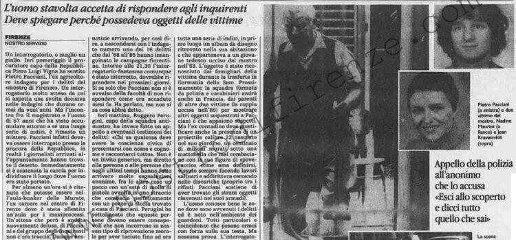<b>16 Luglio 1992 Stampa: La Stampa – Condannato dagli indizi Assolto dall’identikit – Mostro, anche l’interrogatorio è un giallo</b>
