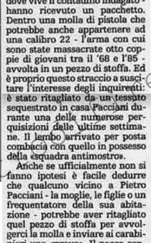 <b>23 Giugno 1992 Stampa: La Stampa – Uno straccio accusa Pacciani</b>