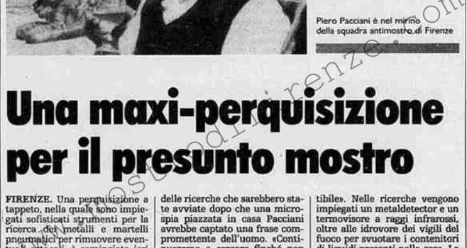 <b>28 Aprile 1992 Stampa: La Stampa – Firenze, Pacciani tradito da una microspia</b>