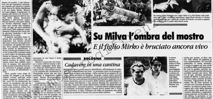 <b>22 Agosto 1993 Stampa: La Stampa – Su Milva l’ombra del mostro – Il rogo a Barberino</b>