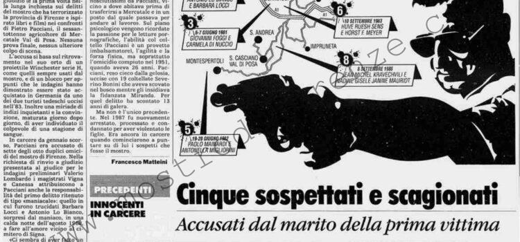 <b>25 Novembre 1993 Stampa: La Stampa – “Processate Pacciani, è il mostro”</b>