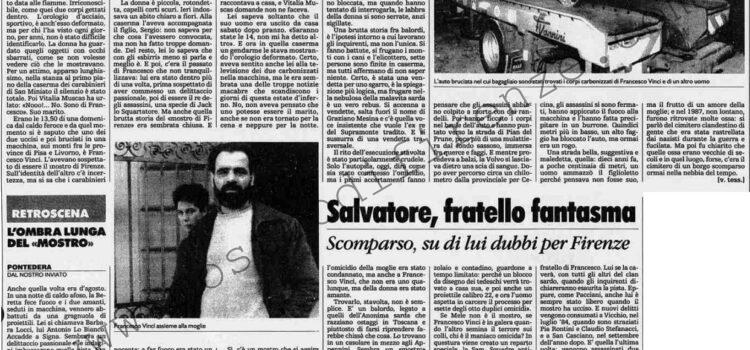 <b>9 Agosto 1993 Stampa: La Stampa – “E’ Francesco”, fine in giallo per Vinci – Salvatore, fratello fantasma</b>