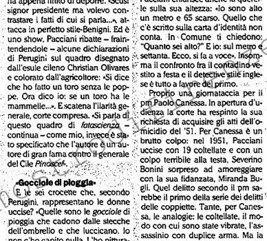 <b>24 Maggio 1994 Stampa: L’Unità – Pacciani all’offensiva Demolite le accuse del super detective</b>