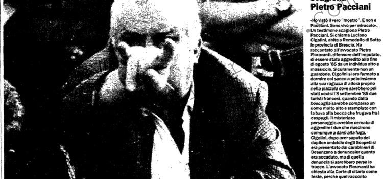 <b>30 Giugno 1994 Stampa: L’Unità – Delitti di Firenze Nuovo testimone scagiona Pietro Pacciani</b>