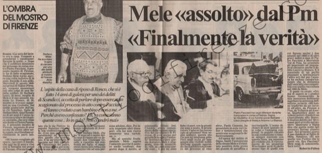 <b>24 Aprile 1994 Stampa: L’Arena – Mele “assolto” dal Pm “Finalmente la verità”</b>