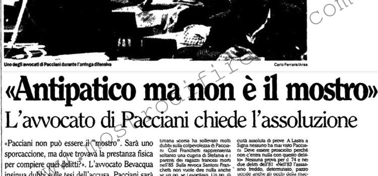 <b>26 Ottobre 1994 Stampa: L’Unità – “Antipatico ma non è il mostro”</b>