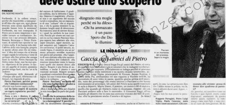 <b>4 Novembre 1994 Stampa: La Stampa – Pacciani: il vero mostro deve uscire allo scoperto</b>