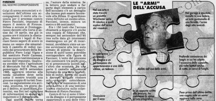 <b>10 Aprile 1994 Stampa: La Stampa – Firenze, un identikit accusa Pacciani</b>