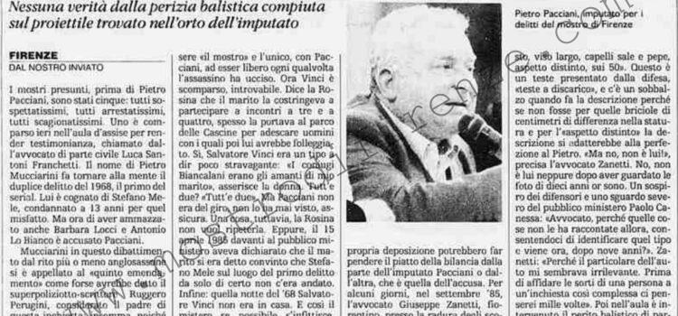 <b>15 Luglio 1994 Stampa: L’Unità – Pacciani vince a sorpresa un round</b>