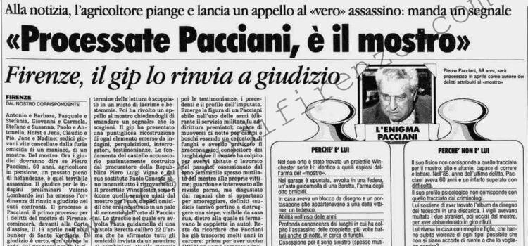 <b>16 Gennaio 1994 Stampa: L’Unità – “Processate Pacciani, è il mostro”</b>